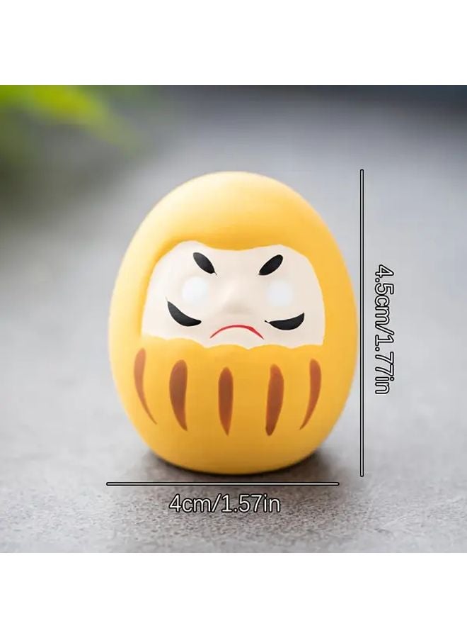 3pcs Pink White Red Japanese Ceramic Daruma Dolls Lucky Wealth Good Fortune Charms - Image 4